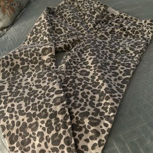 Loft sassy modern skinny animal print jeans!